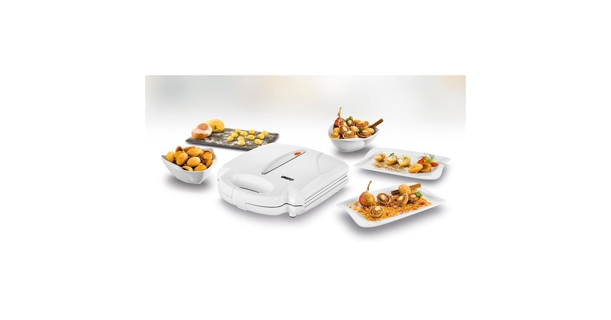 Unold Waffelautomat Zaubernuss 48360, Waffeleisen weiß, 1.400 Watt