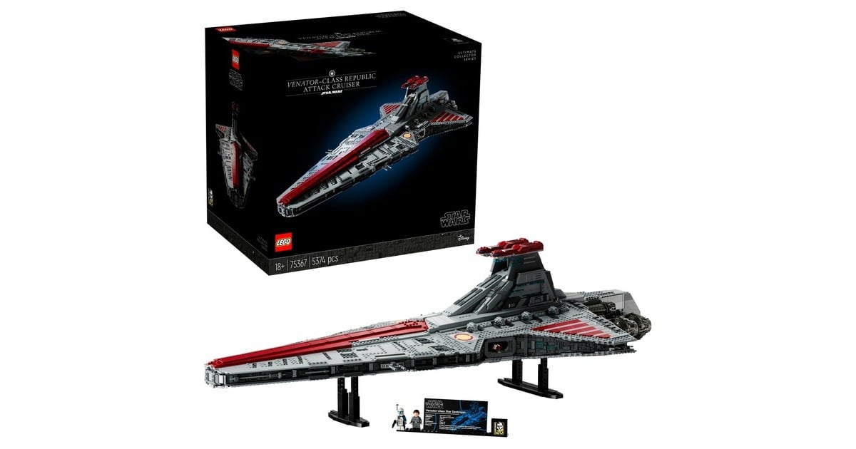 LEGO 75367 Star Wars Republikanischer Angriffskreuzer der Venator Klasse Konstruktionsspielzeug