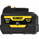 DEWALT XR Akku DCB126G, 12Volt 5Ah schwarz/gelb, Gehäuseschutz gegen Chemikalien, Säuren und Brennstoffe
