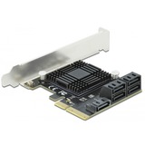 DeLOCK PCIe 5P SATA x4 LP, Schnittstellenkarte 