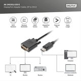 Digitus Adapterkabel DisplayPort > DVI-D schwarz, 3 Meter