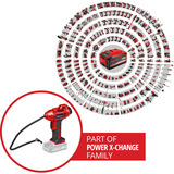 EINHELL Power X-Change Akku-Autokompressor CE-CC 18 Li-Solo, 18Volt rot/schwarz, ohne Akku und Ladegerät