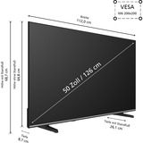 JVC LT-50VD3555, LED-Fernseher 126 cm (50 Zoll), schwarz, UltraHD/4K, Triple Tuner, VIDAA TV