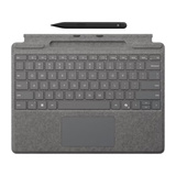 Microsoft Surface Pro Keyboard mit Stiftaufbewahrung for Business, Tastatur platin, DE-Layout, für Surface Pro 10/9/8/X for Business, inkl. Surface Slim Pen 2