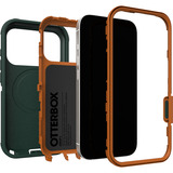 Otterbox Defender Pro, Handyhülle dunkelgrün/orange, iPhone 17 Pro, MagSafe