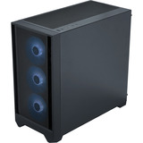 Silentware Flow 110 A-RGB , Tower-Gehäuse schwarz, Tempered Glass
