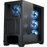 Silentware Flow 110 A-RGB , Tower-Gehäuse schwarz, Tempered Glass