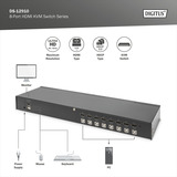 Digitus KVM Switch HDMI 8 Port, KVM-Switch 