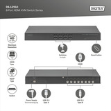 Digitus KVM Switch HDMI 8 Port, KVM-Switch 