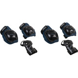 HUDORA Biomechanisches Protektoren Set Comfort blau/schwarz, Größe S