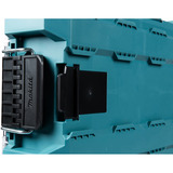 Makita MAKTRAK Organizer tief M, Werkzeugkiste blau/transparent, Transparenter Deckel