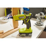 Ryobi ONE+ Heißklebepistole Mini RGLM18-0 mit Akkustation, 18Volt grün/schwarz, ohne Akku und Ladegerät