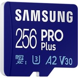 SAMSUNG PRO Plus 256 GB SDXC (2023), Speicherkarte UHS-I U3, Class 10, V30, inkl. USB-Adapter