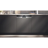 Siemens SN57TS00CE IQ700, Spülmaschine edelstahl (gebürstet)/schwarz, 60 cm, Home Connect