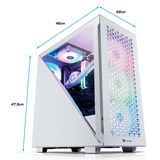 Thermaltake Kallisto White, Gaming-PC weiß/transparent, Windows 11 Home 64-Bit