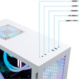 Thermaltake Kallisto White, Gaming-PC weiß/transparent, Windows 11 Home 64-Bit