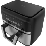 Cecotec Heißluftfritteuse Cecofry Dual 9000 schwarz/edelstahl, 2.850 Watt, Korb 9 Liter (teilbar in zwei 4,5 Liter Körbe)
