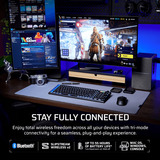 Corsair Vanguard AIR 99, Gaming-Tastatur schwarz, DE-Layout,  Corsair OPX Low Profile