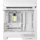 DeepCool CL6600 WH, Tower-Gehäuse weiß/holz, Tempered Glass