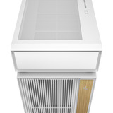 DeepCool CL6600 WH, Tower-Gehäuse weiß/holz, Tempered Glass