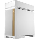 DeepCool CL6600 WH, Tower-Gehäuse weiß/holz, Tempered Glass