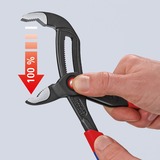 KNIPEX Cobra QuickSet Rohr- / Wasserpumpen-Zange 87 22 250 rot/blau, Länge 250mm, für Rohre bis 2"