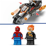 LEGO 76335 Marvel Super Heroes Spider-Man vs. Ghost Rider auf seinem Motorrad, Konstruktionsspielzeug 