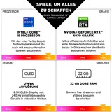 OMEN OMEN 16-u1297ng, Gaming-Notebook schwarz, Intel® Core™ i9-14900HX, NVIDIA GeForce RTX 4070, 32 GB, 2 TB (2 TB SSD), Windows 11 Home 64-Bit
