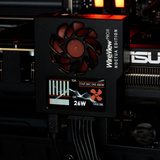 Thermal Grizzly WireView Pro II GPU 12V-2x6 R Noctua Edition, Messgerät schwarz, Ausrichtung: Reversed, Noctua NF-A4x10 PWM-Lüfter