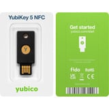 Yubico YubiKey 5 NFC, Sicherheitsschlüssel schwarz/gold, 2er Pack