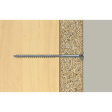 fischer Spanplattenschraube ClassicFast II 4,5x80 Senkkopf TX 200 Stück, mit Teilgewinde, verzinkt