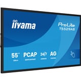 iiyama ProLite T5529AS-B1AG , LED-Monitor 139 cm (54.6 Zoll), schwarz (matt), UltraHD/4K, VA, Touchscreen, Android, USB-C