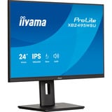 iiyama ProLite XB2495WSU-B1, LED-Monitor 61.1 cm (24.1 Zoll), schwarz (matt), WUXGA, IPS, HDMI, DP, USB-Hub, ergonomischer Standfuß, 100Hz Panel