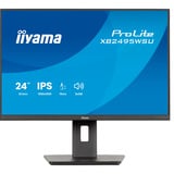 iiyama ProLite XB2495WSU-B1, LED-Monitor 61.1 cm (24.1 Zoll), schwarz (matt), WUXGA, IPS, HDMI, DP, USB-Hub, ergonomischer Standfuß, 100Hz Panel
