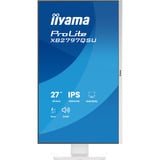 iiyama ProLite XB2797QSU-W1, LED-Monitor 68.5 cm (27 Zoll), weiß (matt), QHD, IPS, HDMI, DP, USB-Hub, Ergonomischer Standfuß