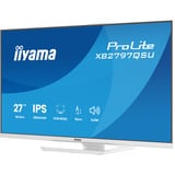 iiyama ProLite XB2797QSU-W1, LED-Monitor 68.5 cm (27 Zoll), weiß (matt), QHD, IPS, HDMI, DP, USB-Hub, Ergonomischer Standfuß