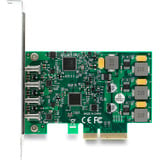DeLOCK PCI-E x4 Karte zu 4 x USB-C 10 Gbps - Low Profile, USB-Controller 