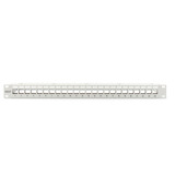 Digitus Modulares Patch Panel, 24-Port, blank, Rack Mount, Patchpanel grau, 1 HE, für Keystone-Module