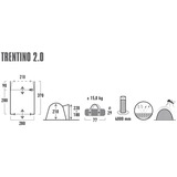 High Peak Busvorzelt Trentino 2.0 grau/limette