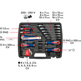 KWB Werkzeugkoffer Heimwerker, 42-teilig, Werkzeug-Set schwarz,  GS geprüft
