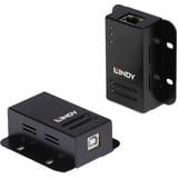 Lindy USB 2.0 Cat.6 Extender, USB-Extender schwarz, 50m