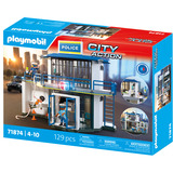 PLAYMOBIL 71874 City Action Polizeiwache mit Fahndungsraum, Konstruktionsspielzeug 