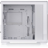 Thermaltake TR300 WS Snow White, Tower-Gehäuse weiß/holz, Tempered Glass