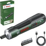 Bosch Heimwerken & Garten Akkuschrauber PushDrive 3,6Volt grün, mit 10-teiligem Schrauberbit-Set