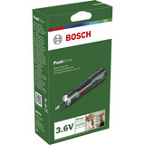Bosch Heimwerken & Garten Akkuschrauber PushDrive 3,6Volt grün, mit 10-teiligem Schrauberbit-Set