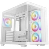 DeepCool CG530U 4F WH, Tower-Gehäuse weiß, Gebogene Glasvitrine