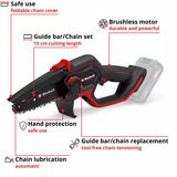 EINHELL Professional Akku-Astkettensäge GP-PS 18/20 Li BL-Solo, 18Volt, Astsäge rot/schwarz, ohne Akku und Ladegerät