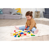 Eichhorn Holzbausteine Bunt/Natur, Konstruktionsspielzeug 75 Teile