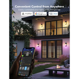 Govee Govee Außenwandleuchte , LED-Leuchte schwarz