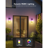 Govee Govee Außenwandleuchte , LED-Leuchte schwarz